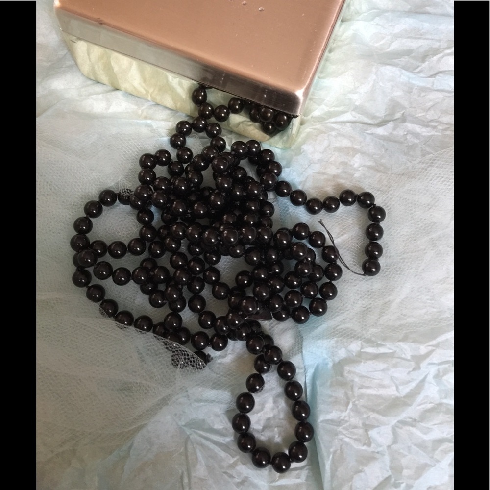 Swarovski Black Crystal Beads, 68 inches!